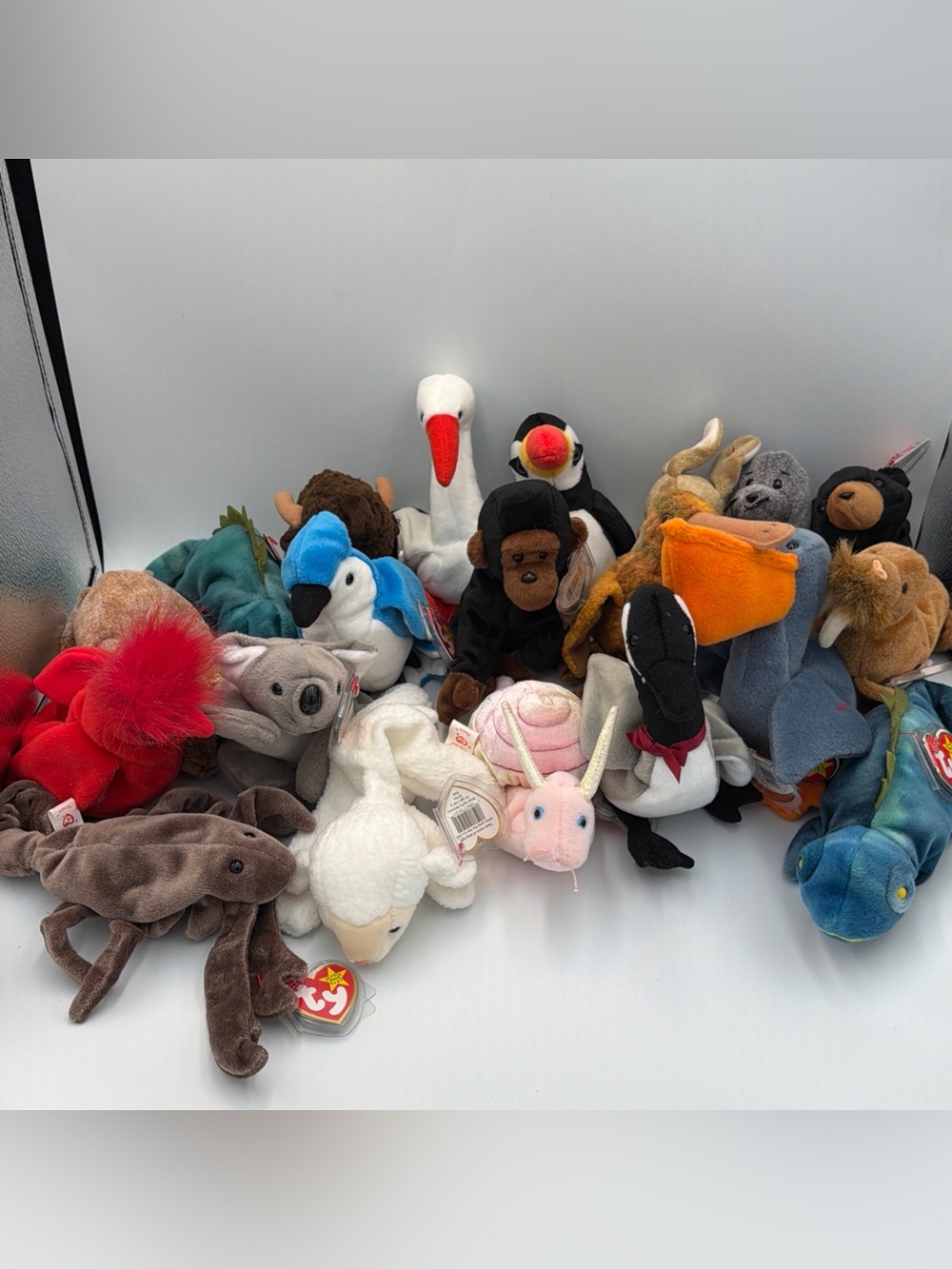 Ty Beanie Babies Assorted Lot Of 20 W/tags Good Condition 1993-1999